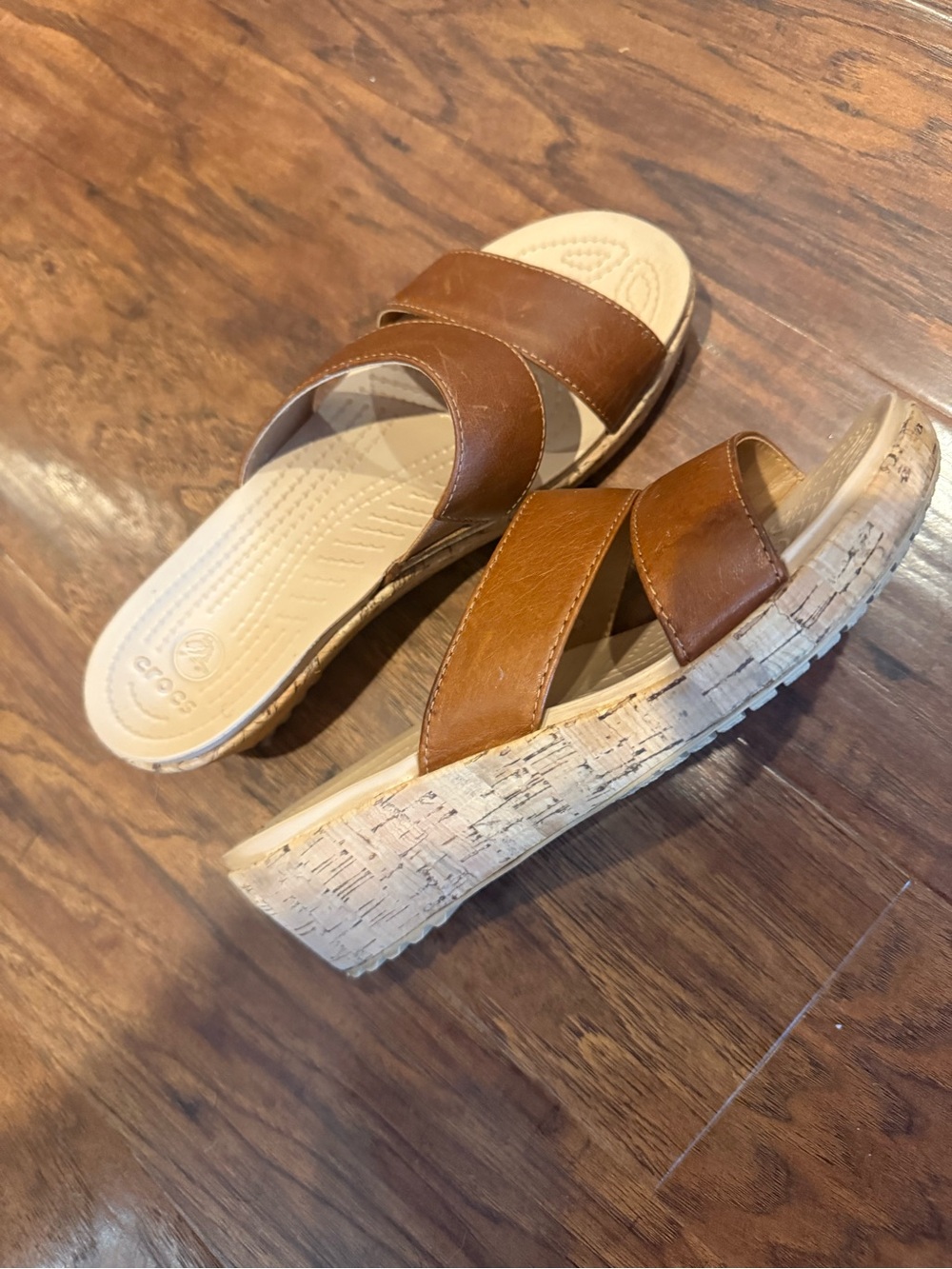 Crocs wedge sandals women’s size 7